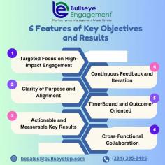 Key Objectives and Results (OKRs) for Bullseye Engagement focus on setting clear, measurable goals to drive impactful stakeholder and team engagement. This approach prioritizes high-impact engagement areas, ensuring alignment across departments to achieve common objectives. OKRs in Bullseye Engagement emphasize clarity of purpose, measurable results, and regular feedback loops for continuous improvement. By setting time-bound, actionable goals, organizations can track progress and adjust strategies in real-time. The framework fosters cross-functional collaboration, uniting teams like marketing, customer success, and product around shared engagement outcomes, ultimately strengthening relationships and driving long-term success.
For more info visit us https://www.bullseyeengagement.com/objectives-and-key-results.asp