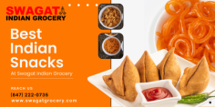 Discover the best Indian snacks at Swagat Indian Grocery! From spicy namkeens to sweet treats, explore authentic flavors and satisfy your cravings. Call at (847) 222-0735.
