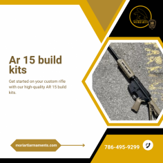 Build Your Dream AR 15 with High-Quality AR 15 Build Kits 

Explore a wide range of AR15 kits at Moriarti Armaments. From AR build kits to AR 15 build kits, we offer top-notch components and accessories to help you create your custom AR rifle. Choose from our selection of premium parts and unleash your creativity. Build the AR of your dreams with Moriarti Armaments' reliable and high-performance kits. Shop now!