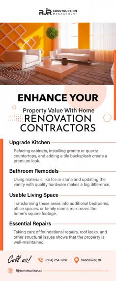 Expert Solutions for Beautiful Spaces

https://rjrconstruction.ca/ - We are dedicated home renovation contractors committed to enhancing the beauty, functionality, and value of your home. Our skilled team works closely with you from concept to completion.