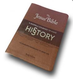 Discover the captivating wonder of The Jesus Bible, artfully blending all four Gospels—Matthew, Mark, Luke, and John—into a seamless, chronological narrative.