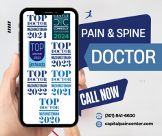 At Capital Interventional Pain and Spine Center, Dr. Akshay Garg is among the top pain and spine specialists in Maryland. Utilizing cutting-edge treatments, he focuses on restoring function and enhancing mobility for patients dealing with chronic pain conditions.
