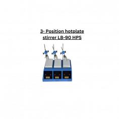 Labotronics 3- Position hotplate stirrer is a black ceramic top hotplate stirrer with a stir range of 100 rpm to 1500 rpm. Features a stirring capacity for flasks ranging from 50 ml to 1 L. It is equipped with PID controlled temperature of 400 °C for uniform heat distribution. It offers digital temperature control and an outer thermocouple that measures and controls the liquid temperature value together with the front panel. 