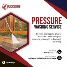 To effectively eliminate stubborn dirt, grime, and stains from your property, regular washing is essential. At Dependable Lawn Care & Construction, we provide expert pressure washing services in Brooklyn to keep your property clean, well-maintained, and visually appealing. Refresh the appearance of your property with our high-quality pressure washing solutions.