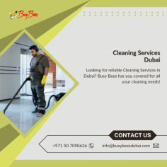 Top-Quality Cleaning Services in Dubai: We've Got You Covered

Cleaning Services Dubai, Perfected by Busy Bees – Your Trusted Cleaning Company. As a premier Cleaning And Maintenance Company In Dubai, we offer top-notch Home Cleaning Services. Discover excellence in Cleaning Company In Dubai with us!