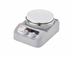 Labmate  Magnetic Stirrer provides efficient stirring and heating, with a 3 L capacity and speed range of 100–1500 rpm. Designed with a durable stainless steel plate and an aluminum cover for fast heat transfer, it offers easy, tool-free cleaning. Operates within 5–40°C, IP42 protection rating, and reliable DC motor for stable performance.