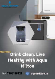 Aqua Milton offers top-quality water purifiers in Alappuzha, providing advanced solutions for safe and clean drinking water. Our range includes RO, UV, and UF purifiers, tailored to meet your water purification needs. With expert installation, maintenance, and prompt service, Aqua Milton ensures pure water for homes and businesses in Alappuzha.

VISIT ➡️https://aquamilton.in/➡️ 