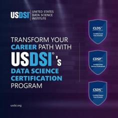 Take your data science career to the next level with USDSI’s industry relevant certification program. Whether you're a students, professionals, and career switchers, our program offers practical skills and knowledge with minimal time commitment. Enroll now to stay ahead in a data-driven world. https://bit.ly/3GP8Onr