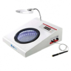 Labnics Colony Counter is a semiautomatic bacterial counter with a digital display, 0-999 counting range, 50-90mm petri dish compatibility, magnification 3-9 times and IP21 protective class unit. It features a compact design and beeping noise to prevent miscounts. 