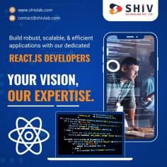 Looking to hire skilled React JS developers for your project? Shiv Technolabs offers dedicated React JS developers who specialize in building dynamic, high-performance web applications. Whether it's a small startup or a large enterprise, our expert developers provide tailored solutions to meet your business needs.

