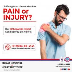 Are you dealing with chronic shoulder #pain or an injury that refuses to heal?
It’s time to stop enduring the discomfort and take action! 
At #MukatHospital Chandigarh, our experienced Orthopaedic experts are here to provide the best care and solutions tailored to your needs.
Don’t let pain hold you back from living your best life.
Reach out to us today and take the first step toward recovery and relief! 