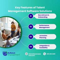 Talent Management Software System offers a comprehensive suite of features to optimize workforce performance. Key features include recruitment and onboarding tools, streamlined performance management, and robust learning and development modules. The system supports succession planning, enabling organizations to identify and nurture future leaders. It also enhances employee engagement through feedback, recognition, and surveys. With powerful analytics and reporting capabilities, BullseyeEngagement’s solution provides actionable insights into talent metrics. Additionally, it supports compensation management and career pathing, helping employees plan their growth. The software is designed for scalability and seamless integration with existing HR systems, ensuring flexibility for businesses of all sizes.
For More Info: https://www.bullseyeengagement.com/talent-development-platform.asp
Contact us : (888) 515-0099
Email :besales@bullseyetdp.com