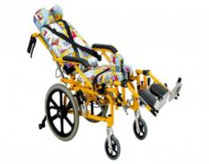 Pediatric wheelchair AM-PWA11

Abimed pediactic wheelchair features a lightweight aluminum frame, a seat width of 350 mm, and 16” rear wheels. It also includes an angle-adjustable seat and backrest, providing customizable comfort and support.