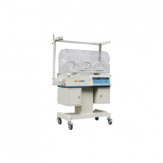 Zimed Infant Incubator ensures an ideal neonatal environment with excellent thermoregulation. It features a fan for disinfection, even air distribution for uniform canopy temperature, and rubber-sealed port holes with gloves, allowing nurses to handle babies without contamination.

