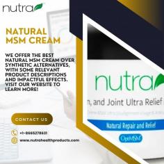 natural MSM cream