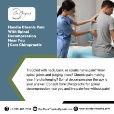 Troubled with neck, back, or sciatic nerve pain? Worn spinal joints and bulging discs? Chronic pain making your life challenging? Spinal decompression therapy is your answer. Consult Core Chiropractic for spinal decompression near you and live pain-free without pain!
