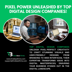 Top Digital Design Companies are the architects of eye-catching visuals and seamless digital experiences. With innovative strategies and expert craftsmanship, they bring your ideas to life, creating designs that captivate audiences and elevate your brand's identity. Transform your vision into stunning digital reality with their creative expertise! More info here - https://findbestfirms.com/agencies/top-digital-design-companies/