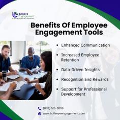 Bullseye Engagement offers innovative Employee Engagement Tools designed to enhance workplace satisfaction and productivity. These tools provide organizations with the ability to foster a culture of communication, recognition, and continuous improvement. By utilizing features such as performance tracking, goal setting, and feedback mechanisms, Bullseye Engagement empowers employees to take an active role in their professional development.

One of the standout features of Bullseye's platform is its user-friendly interface, which resembles social media, making it easy for employees and managers to interact and stay engaged. The system allows for regular check-ins and performance reviews, ensuring that employees receive timely feedback on their progress. Additionally, the recognition tools motivate employees by celebrating their achievements and contributions, which can significantly boost morale and encourage a collaborative environment.

With real-time analytics, organizations can gain valuable insights into employee sentiment and engagement levels. This data-driven approach helps identify areas for improvement and supports strategic decision-making. Ultimately, Bullseye Engagement's Employee Engagement Tools not only enhance individual performance but also contribute to overall organizational success by aligning employee goals with company objectives.

For more info : https://www.bullseyeengagement.com/seo/employee-engagement-software.asp
Contact us : (888) 515-0099
Email : besales@bullseyetdp.com