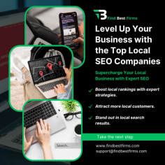 Unlock the power of Top Local SEO Companies to elevate your business in local search results. These experts help you improve visibility, drive more traffic, and boost conversions. With the right SEO strategies, you can dominate your local market and attract the customers that matter most. Start growing today! Learn More Here - https://findbestfirms.com/agencies/top-local-seo-companies/