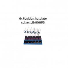 Labotronics 6- Position hotplate stirrer is a black ceramic top hotplate stirrer with a stir range of 0 rpm to 2000 rpm. Features a stirring capacity for flasks ranging from 50 ml to 1 L. It offers digital temperature control and an outer thermocouple that measures and controls the liquid temperature value together with the front panel.