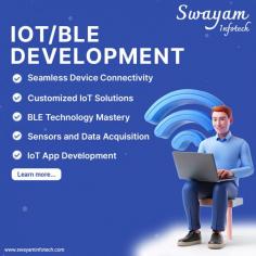 Our expertise ensures reliable, scalable, and secure implementations, bringing your vision to life in the rapidly evolving landscape of IoT and Bluetooth Low Energy. Hire our IoT/BLE developers and elevate your products with our IoT/BLE development services.
.
Visit: https://www.swayaminfotech.com/.../iot-development-services/