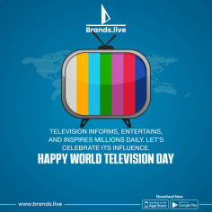 Celebrate World Television Day with FREE Posters on Brands.live!

Commemorate World Television Day with exclusive world television day poster, television day images, and creative templates. Share the importance of TV in our lives with impactful world television day creative ads and world television day quotes. Brands.live - Poster Maker Web & App offers FREE ready-made designs for your social media posts. Get started now and honor this global occasion!