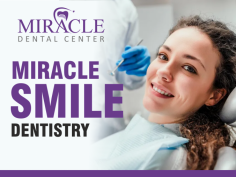 Miracle Smile Dentistry offers top-quality dental care with a focus on patient comfort and advanced technology. Located conveniently, they specialize in general, cosmetic, and restorative dentistry to ensure healthy, beautiful smiles for all ages. 