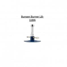 Labotronics Bunsen Burner is a device with rotatable air regulator and gas inlet tube. With 145 mm of height. It works by combining a flammable gas with controlled amounts of air before ignition. 