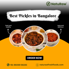 NatuRaw offers the best pickles with a regional Andhra touch. We have a wide range of pure, high-quality vegetarian pickles. If you're in Bangalore, you can get the best pickles delivered to your home.