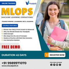 MLOps - Visualpath provides the best MLOps Course in Hyderabad, conducted by real-time experts for hands-on learning. Our Machine Learning Operations Training is available worldwide.  Daily recordings and presentations will be shared with you for reference. To schedule a free demo call +91-9989971070 Visit https://www.visualpath.in/mlops-online-training-course.html  WhatsApp: https://www.whatsapp.com/catalog/919989971070/