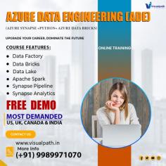 Visualpath Advance your skills with Azure Data Engineer Course. Expert-led training for real-world application. Enroll now for comprehensive Azure Data Engineer Training In Hyderabad and career growth. We provide Online Training Courses study materials, interview questions, and real-time projects to help students gain practical skills.  Key points: Azure Data Factory (ADF), Azure Data bricks, Azure Synapse Analytics, Azure SQL Database, Azure Cosmos DB, Azure Blob Storage, Azure Data Lake, SQL, Power BI WhatsApp: https://www.whatsapp.com/catalog/919989971070/ Blog link: https://visualpathblogs.com/ Visit us: https://www.visualpath.in/online-azure-data-engineer-course.html