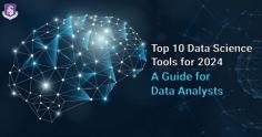 Explore the top 10 data science tools for 2024, essential for every data analyst and data scientist. Discover powerful tools for data analysis, machine learning, and artificial intelligence. Learn about Python, big data analytics, and the latest technologies shaping the future of data science. Understand the role of tools like data visualization platforms, AI-driven analytics, and toolkits designed to simplify complex data processes. Perfect for professionals and beginners, this guide, brought to you by Narayana Business School, provides insights into enhancing skills and career opportunities in the rapidly evolving field of data science.