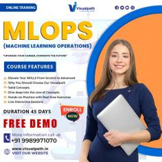 Visualpath offers an in-depth MLOps Course in Hyderabad that is taught by experienced real-time trainers. Our MLOps Training Course program is available worldwide, including in the USA, UK, Canada, Dubai, and Australia. We provide comprehensive training materials, interview preparation, and hands-on project experience to ensure practical skills. Schedule your free demo today by calling +91-9989971070 Visit https://www.visualpath.in/mlops-online-training-course.html  WhatsApp: https://www.whatsapp.com/catalog/919989971070/