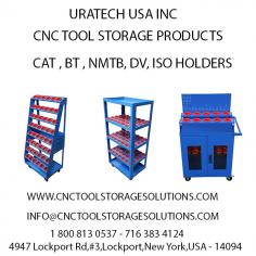 Uratech USA Inc. is renowned for its expertly designed and meticulously manufactured CNC tool storage solutions, engineered to meet the demands of industrial settings. Specializing in a diverse range of CNC tool holders such as CAT, BT, NMTB, DV, and ISO, Uratech’s storage products stand out for their versatility, durability, and top-notch performance. Our products are trusted by professionals in the CNC machining industry across the United States, Canada, Mexico, and worldwide, providing a robust and reliable way to store CNC tools securely.
CNC Tool Holder Compatibility
Uratech USA Inc. offers storage options compatible with all major CNC holder types and sizes, including:
•	CAT: CAT 30, CAT 40, CAT 50
•	BT: BT 30, BT 40, BT 50
•	NMTB: NMTB 30, NMTB 40, NMTB 50
•	DV: DV 30, DV 40, DV 50
•	ISO: ISO 30, ISO 40, ISO 50
Each holder type has 12 different model options, allowing customers to choose the exact configuration that meets their workspace needs. With this variety, you can easily organize and manage your CNC tool inventory efficiently and reliably.
Built to Last: Cold-Rolled, Powder-Coated Steel
At Uratech, we understand that durability is a top priority in demanding industrial environments. That’s why all our CNC tool storage products are built using cold-rolled steel and coated with a high-quality powder finish, ensuring that each unit is resistant to wear and tear and long-lasting even in high-stress conditions. Our powder-coated finish enhances durability by providing a protective layer against rust, corrosion, and physical impact, ensuring that your CNC tools are safe and secure.
Exceptional Weight Capacity and Storage Volume
One of the standout features of Uratech’s CNC tool storage solutions is their impressive weight capacity of up to 4000 lbs. In a single cart, you can store as many as 105 CNC tool holders, maximizing space utilization in your workspace. This high capacity ensures that you can securely store a significant number of CNC tools without compromising on stability or accessibility.
Protective Red Nylon Inserts for Tool Safety
Our CNC tool storage carts and racks come with red nylon inserts to protect your CNC tool holders from scratches and damage. This feature not only helps maintain the quality of your CNC tools but also provides a more secure fit, reducing tool movement and potential wear during storage.
Smooth-Rolling Casters for Industrial Use
Designed with maneuverability in mind, Uratech’s storage carts ar equipped with heavy-duty, smooth-rolling casters ideal for industrial environments. These casters make it easy to move the storage units around your workspace, providing flexibility and ease of access without sacrificing durability.
Fast, Reliable Shipping to USA, Canada, Mexico, and Worldwide
Uratech USA Inc. is committed to providing timely delivery on all orders, with same-day shipping available across the USA, Canada, and Mexico. We also offer international shipping to serve clients worldwide, ensuring that you can get high-quality CNC tool storage solutions no matter where your business is located.
Contact Us Today
If you’re looking to enhance your CNC tool storage setup with durable, high-capacity solutions, look no further than Uratech USA Inc. Contact our team today to learn more about our products and how they can support your business.
•	Phone: 1-800-813-0537
•	Email: Info@cnctoolstoragesolutions.com
Optimize your workspace with Uratech’s reliable CNC tool storage products, designed for professionals who prioritize performance, durability, and functionality

https://cnctoolstoragesolutions.com/collections/cnc-tool-carts-1400-4000-lbs-capacity