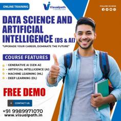 Visualpath is one of the Best Data Science With Generative Ai Training. providing Data Science Course with real-time Projects with highly skilled and certified trainers. Enroll for a Free Demo. Call us: - +91-9989971070 Visit:https://visualpath.in/online-data-science-with-generative-ai-course.html Visit: https://visualpathblogs.com/ Join Us Whatsapp : https://www.whatsapp.com/catalog/919989971070/