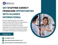 Explore staffing agency franchise opportunities with Alliance International to build a thriving business. With comprehensive support, industry expertise, and a proven business model, Alliance International helps franchisees succeed in the dynamic staffing sector. For more information, visit www.allianceinternational.co.in/staffing-agency-franchise-opportunities. #staffingfranchise