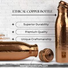 Ethical Copper Bottle is a unique and potentially beneficial option for your child's hydration. Remember that a well-balanced diet provides the majority of critical elements. If you opt to use a copper water bottle, make sure it has a safe lining and keep track of your child's copper intake to ensure it stays within healthy limits.
https://kaarigarhandicrafts.com/
