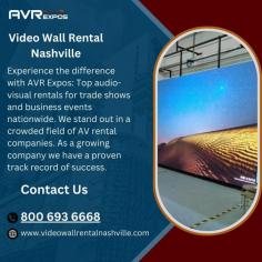 Experience the difference with AVR Expos: Top audio-visual rentals for trade shows and business events nationwide. We stand out in a crowded field of AV rental companies. As a growing company we have a proven track record of success.