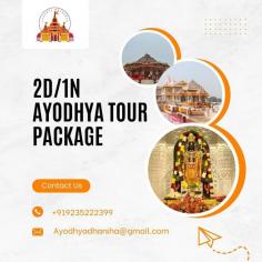 Explore the spiritual heart of India with our Ayodhya Dharshan! Discover Ayodhya's rich cultural heritage and spiritual significance with our exclusive Ayodhya Dharshan packages. Perfect for a one-day trip to Ayodhya, our Ayodhya package includes visits to iconic sites like Ram Janmabhoomi, Hanuman Garhi, and more. Our Ayodhya trip plan ensures you capture the essence of this sacred city efficiently. 
https://ayodhyadharshan.com/