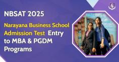 The Narayana Business School Admission Test (NBSAT) is a proctored online exam for aspiring MBA and PGDM candidates at Narayana Business School. Tailored to assess quantitative techniques, data interpretation, reasoning, and comprehension skills, NBSAT is the gateway to advanced programs like PGDM Dual Specialization, Data Science & Analytics, and Quantitative Finance. Secure your spot with NBSAT 2025 and join a community of future leaders, visionaries, and changemakers. 