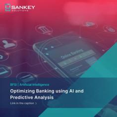 This online shift in the banking industry has made central banks, commercial banks, retail banks, fintech, and other financial institutions face new challenges when it comes to creating safe and secure experiences for their customers. The banking industry is extremely vulnerable to hacks and scams; currently, the topmost priority of banks is mitigation and fraud detection. Still, 50-60% of the banking sector is not using AI solutions to harness the power of next-generation AI capabilities.

Surely the tech world has a lot to offer in the AI space, and further analyzing the buyer persona and what users of banks need, brings the introduction of predictive analysis.

Here we list a few use cases of AI and Predictive Analysis in the Banking Sector.

Read the blog here - Optimizing Banking using AI and Predictive Analysis - https://tinyurl.com/2t7j7muh