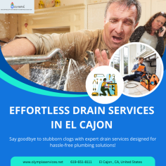 Looking for reliable drain services in El Cajon, CA? Olympia Services is here to help! From clogged drains to slow water flow, we offer prompt, professional solutions to keep your plumbing running smoothly. Our expert team uses advanced tools to diagnose and fix issues quickly, ensuring long-term results. It doesn't matter if it's a minor blockage or a major repair, we've got you covered. Don't let drain problems ruin your day. Count on Olympia Services for dependable drain cleaning services. Visit us today!