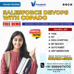 Visualpath is one of the Best Salesforce Devops Training In Hyderabad providing Online Training with real-time Projects with highly skilled and certified trainers with 15+ years of experience. Salesforce Devops With Copado Training is specially designed for IT developers. Enroll Now! Call: +91-9989971070 Course Covered: Salesforce, DevOps,Copado,Deployment tools, Jenkins,Testing, Automation, Version control, Agility, Reporting Visit: https://visualpath.in/online-salesforce-devops-training.html Join Us Whatsapp: https://www.whatsapp.com/catalog/919989971070/ Visit: https://visualpathblogs.com/