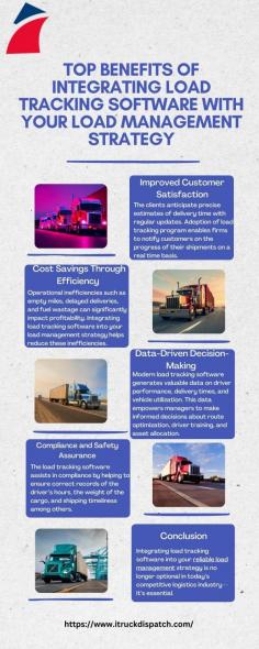 Integrating load tracking software into your load management strategy enhances operational visibility and efficiency. A powerful fleet management solution, it allows real-time tracking of shipments, ensuring timely deliveries and minimizing errors, making it an essential tool for optimizing logistics operations. Visit here to know more:https://itruckdispatch.xzblogs.com/72359720/top-benefits-of-integrating-load-tracking-software-with-your-load-management-strategy