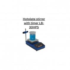 Labotronics Hotplate stirrer with timer is a black ceramic top hotplate stirrer with a stir range of 0 rpm to 2500 rpm. Features a stirring capacity for flasks ranging from 50 ml to 1 L. It is equipped with PID controlled temperature of 400 °C for uniform heat distribution. It offers digital temperature control and an outer thermo that measures and controls the liquid temperature value together with the front panel.