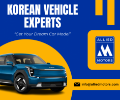 Premium Korean Car Trader

Our concentration on Korean makes centered on Hyundai and Kia models. The strong vendor network and supply chain management help provide faster, cost-effective delivery compared to other players in the market. Send us an email at info@alliedmotors.com for more details.

