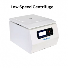 Labnics Low Speed Centrifuge offers a tabletop design with memory for precision. It operates at a maximum speed of 5000 revolutions per minute, generating a relative centrifugal force of up to 3500 times gravity. Its microprocessor control and maintenance-free motor ensures precise and reliable operation.
