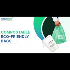 NaturTrust bags are fully biodegradable and compostable bags manufacturers in India and  with world-class certifications. While they save non-renewable resources, they also help maintain hygiene. They are made from certified raw materials, prevent odour, and provide comfort and strength. They are leak-proof, provide breathability, are available in multiple sizes, thickness, and patterns. They are available in all customizations and can be used across a variety of industries.