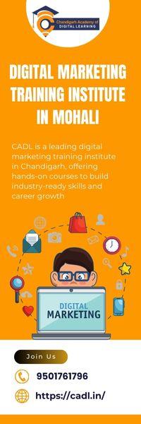 CADL is a leading Digital Marketing Training Institute located in Mohali, offering comprehensive courses to help individuals and businesses excel in the digital world. Our expert trainers provide hands-on experience in SEO, SEM, social media marketing, content strategy, email marketing, and more. Whether you're a beginner or an experienced professional, CADL equips you with the skills needed to succeed in digital marketing.

For more details, visit our website: https://cadl.in
Contact us at: 9501761796