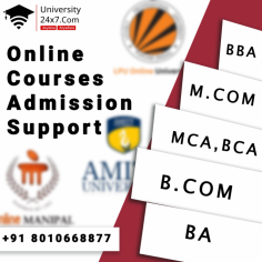 University24x7.com is helping students secure admission in various online courses at many reputed universities like Online Manipal, Amity Online etc. They are providing 24x7 admission support, along with EMI payment options. 